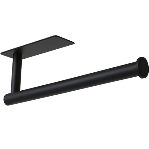 Under Cabinet Paper Towel Holder For Kitchen And Bathroom Wall Mounted Matte Black SUS304 Stainless Steel Roll Rack