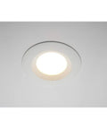 Ceiling view of Six Inch LED Retrofit Downlight 650 Lumen Dimmable Soft White 2700K 55W Equivalent Easy Install Clips High CRI