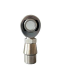 High Performance Chromoly Steering Suspension Heim Rod Ends 2 Piece Set 3/4 Inch Bore machined rod end viewed from the front.