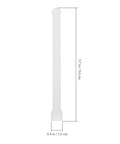 Top Shelf Vertical Blind Carrier Replacement Parts With Stem Upgrades Window Treatment, white plastic stem, 3.7 in design.