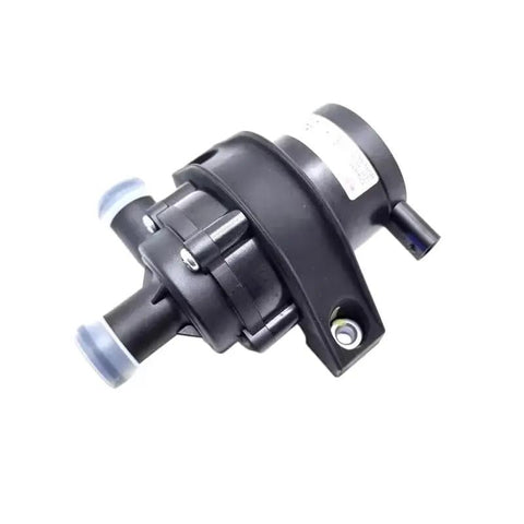 Straight Bolt Up Electric Water Pump Assembly Direct Swap For Byd T3 M3 Yuan Ev And Yuan Pro Rides Silent Beat The Heat Upgrade Thick Die Cast Impeller Quick Fix Setup, shown from side angle.