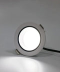 Super Sleek 2.9 Inch Led Recessed Ceiling Downlight Ultra Thin Mini Spot Dimmable Aviation Aluminum Trim with white finish.