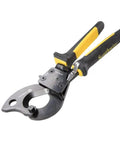 Ratcheting Cable Cutter With Two Step Mechanism For Clean Copper And Aluminum Cuts Up To 600 MCM with black molded grip
