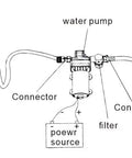 Diagram of 12V DC Fresh Water Diaphragm Pump For RVs And Boats On Demand Self Priming 4.0 GPM At 50 PSI Workhorse Water Pump setup