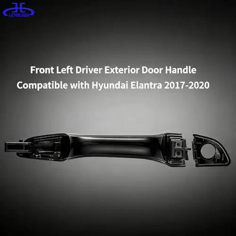 Front Left Exterior Driver Door Handle For Hyundai Elantra 2017 2018 2019 2020 Replacement Black Without Smart Key Entry