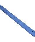 Fabater Aluminum T Slot Miter Track Jig For Woodworking with smooth anodized blue finish and holes for installation.