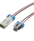 Automotive Connector Plug For Sensor Wiring Harness 12162343 12052644 High Grade Abs Construction with dual connectors and wires.