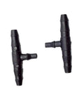 Barbed Hose Tee Connectors 3/5 Mm To 4/7 Mm Three Way Splitters For Garden Irrigation, Sprinkler Lines, And Drip Systems, 2000 Pack Pcs, Easy DIY Watering Setup For Yard, Farm, Greenhouse, black plastic tee connectors
