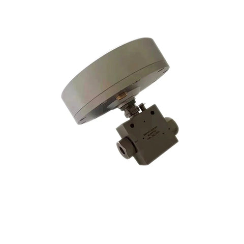 Needle valve SI30141-NO, 30,000 psi, 9/16 in thread, air-actuated stainless steel.