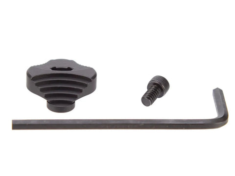 Drop In Aluminum Safety Upgrade With Ball And Steel Plate For Mossberg Shotguns 12 And 20 Gauge 500 590 835 940 88 Red Anodized CNC Machined Made In USA Beefed Up Quick Install components with screw and Allen wrench