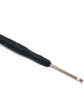 Fifty Piece Bulk Set Of Hella Compact Slotted Mini Screwdrivers With Flat Head Design showing a single mini screwdriver with black grip.