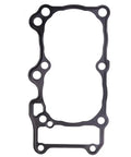 Premium Top Shelf Complete Cylinder Gasket Kit For Motorcycle Engine Tune Up With Rock Solid Heavy Duty Seals And Drop In Fix Restore An650 Power, black rubber gasket with precise cutouts.