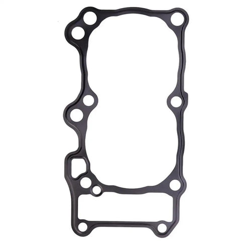 Premium Top Shelf Complete Cylinder Gasket Kit For Motorcycle Engine Tune Up With Rock Solid Heavy Duty Seals And Drop In Fix Restore An650 Power, black rubber gasket with precise cutouts.