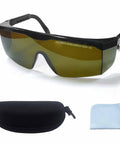 All Day Comfort Broad Spectrum Laser Safety Glasses Eye Protection OD 5 Plus with case and cloth