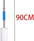 Heavy Duty Long Handle Pallet Stretch Wrap Dispenser For No Sweat Warehouse Hustle With Slick Spool Action And Easy Grip, 90cm tall.