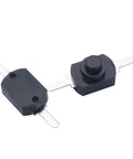 Black Latching Mini On Off Push Button Switch Self Lock Micro Switch 2 Pin DC 30V 1A SMD Type for DIY Projects, 12x8x8mm