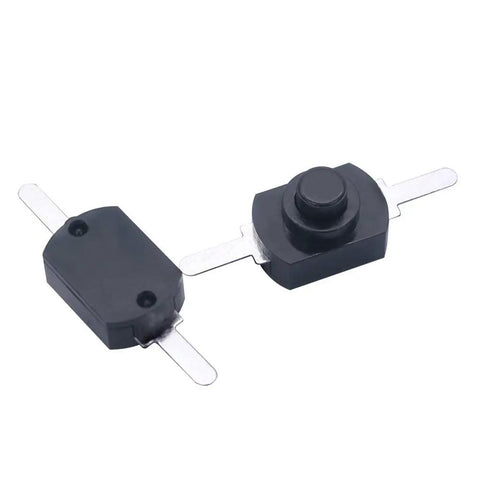 Black Latching Mini On Off Push Button Switch Self Lock Micro Switch 2 Pin DC 30V 1A SMD Type for DIY Projects, 12x8x8mm
