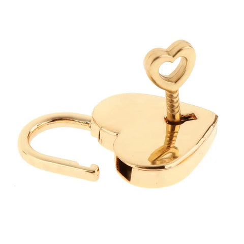 Mini Heart Shaped Padlock With Keys For Jewelry Box Diary Storage Box Gold Pack Of 2 Small Metal Locking Lockset For Secure Keepsakes