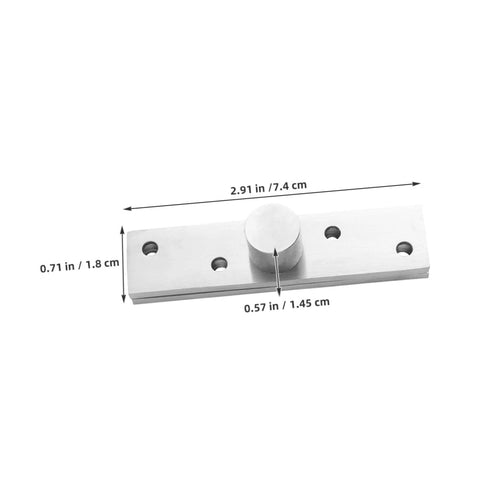 Hidden 360 Degree Door Hinges For Wood Doors And Bookcases That Spin Smoothly With Stainless Steel Pivot Mechanics shown in detail