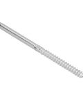 Close-up of a Left Right Hand Swage Lag Screws Kit in T316 stainless steel for DIY cable railing, single screw view.