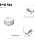 Beefy Pro Grade Plasma Cutting Consumables Set 50Pcs For PCM 500i Cutter PT 31XL Torch ceramic swirl ring detail view