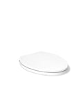 ReadyLatch Quiet Close Elongated Toilet Seat With Grip Tight Hardware Easy Above Bowl Install White Finish top view