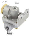 Air Brake Quick Release Valve QR1C 0 PSI Differential With 0.25 Inch Supply Port And 0.375 Inch Delivery Port for Trucks