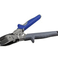 V Notcher For Ductwork And Sheet Metal Cutter For 30 Degree V Angles Heavy Duty Drop Forged Jaw with blue and gray handle