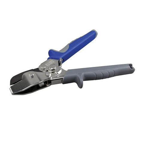 V Notcher For Ductwork And Sheet Metal Cutter For 30 Degree V Angles Heavy Duty Drop Forged Jaw with blue and gray handle