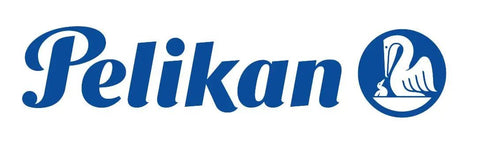 Logo of Pelikan featuring a pelican illustration with blue text on a white background.