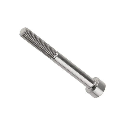 Kickass Grade 5 Titanium M5x45mm Hex Socket Head Screws Featuring Standard Allen Drive for Smooth Builds, showing detailed threading.