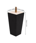 4 Pack 10cm Wooden Furniture Legs For Sofa Couch Coffee Table Dresser Desk Cabinet Bench Replacement Feet Easy Install Sturdy Support Reno Ready Upgrade Your Furniture With Classic Hardwood Finish, detailed view
