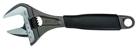 Ergo Extra Wide Adjustable Wrench 12 Inch With Slim Head And Extra Wide Jaw For Tight Spots Black Phosphate Finish Precision Hardened