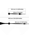 High Torque Clock Movement Kit For Big Wall Clocks, 17.75 Inch Minute Hand And 23.81 Inch Total Length, diagram showing hand lengths.