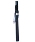 27.2mm Suspension Seatpost Shock Absorber for Road Bikes, black aluminum seatpost with coil spring visible
