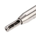 Uxcell self-centering hinge tapper core drill bit, 5/64 in diameter, silver metal, close-up
