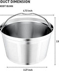 Reusable Stainless Steel Coffee Filter Basket For 8 To 12 Cup Brewers Permanent Replacement Filter That Keeps Natural Oils For Richer Flavor Smoother Coffee Budget Friendly And Cash Saving Fits Bunn Coffee Brewer, dimensions 4.72 x 3.27 x 2.87 inches