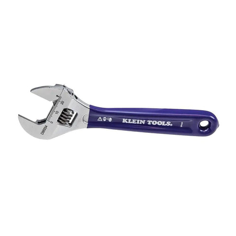6 Inch Adjustable Wrench With Slimmer 40 Percent Jaws And A High Polish Chrome Finish, Forged For Tough Jobs, ASME Compliant Hand Tool