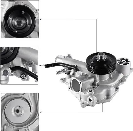 Water Pump AW6341 Replacement Fits Dodge Durango 2009 and Ram 1500 2009-2020; detailed view with parts and seals.