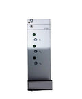 Heavy Duty Switching Power Supply 116 410018B For Industrial Automation Built Tough With Rock Solid Performance And Dead Simple Hook Up For Kickass Factory Machines All Day Long, silver PSU unit with LED indicators.