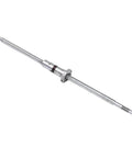Beefy Ballscrew With Customizable Double Nut End Machined 800mm Cold Rolled Steel For CNC Linear Motion Parts Ultra Smooth Low Friction Minimal Backlash Heavy Duty Ballscrew For Milling CNC Routers And 3D Printers, showing full view.