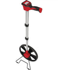 12 Inch Digital Measuring Wheel With Red And Black Ergonomic Handle And LCD Readout For Precise Construction And DIY Measurements