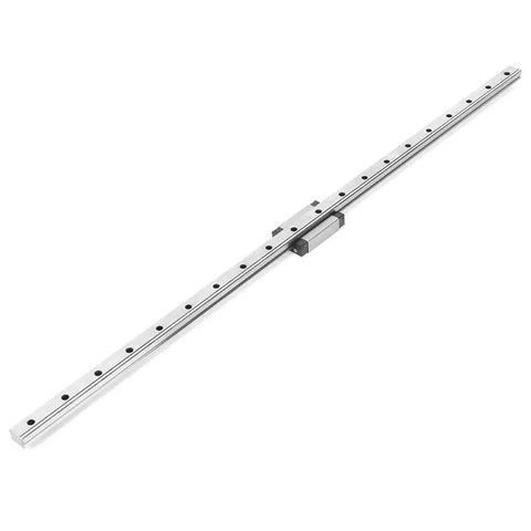 MGN12H Black Miniature Linear Rail Guide 12mm Width with Slide Block, Compact Linear Motion Rail System for Precision Equipment and Automation (500mm)