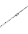 MGN12H Black Miniature Linear Rail Guide 12mm Width with Slide Block, shown in full length with visible slide block on a white background.
