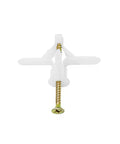 Gray Drywall Anchor Kit With Hollow Wall Anchors And Self Drilling Drywall Anchors, emphasizing screw and anchor detail.
