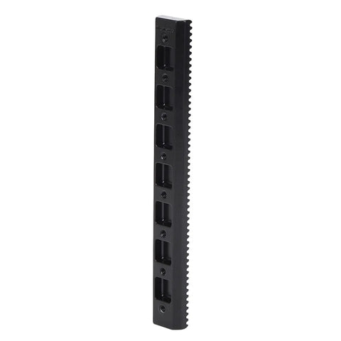High Precision Zinc Alloy Sliding Rail And Toothed Gear Set For DIY Robotics, Linear Motion Kit With Cylindrical Gear And Rail Brackets, Smooth Motion Conversion For Robotic Arms And Automation Projects, black toothed rail