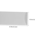 Blank White Invitation Envelopes 40 Pack With 20 Top Opening And 20 Side Opening Flaps Hand Made And High Quality showing dimensions