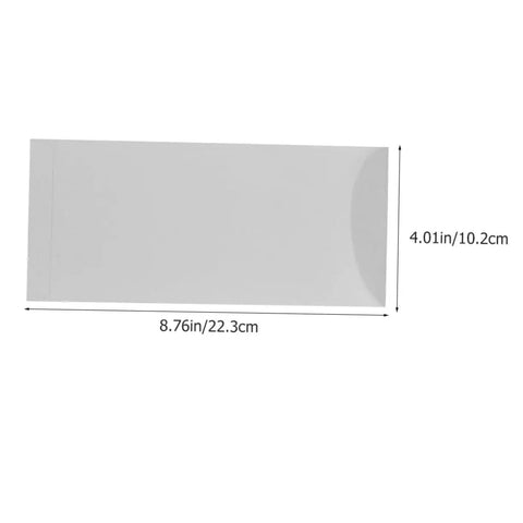Blank White Invitation Envelopes 40 Pack With 20 Top Opening And 20 Side Opening Flaps Hand Made And High Quality showing dimensions