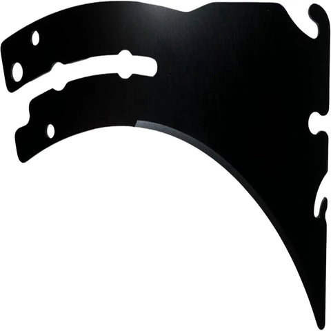 Riving Knife Replacement For DWE7480 And DW745 Table Saws With Anti Kickback Safety Splitter Keeps Rip Cuts Straight Aligned And Stable N030675 Compatible - Black Steel, Curved Edge