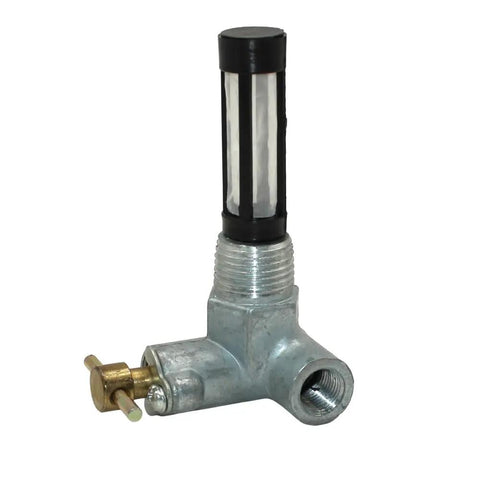 Ford Tractor Fuel Tap Shut Off Valve Fits 2600 3600 4100 4600 5600 6600 7600 Heavy Duty Gas Tank Valve With One Half Inch Fuel Line And Seven Eighths Inch Thread BSPT Male Inlet UNF Female Outlet, metal fuel valve